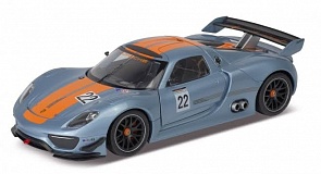 Модель машины Porsche 918 RSR, 1:24 (Welly, 24044)